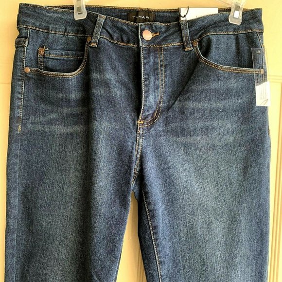 Tahari Rayon Denim Skinny Blue Jeans size 12 - Picture 14 of 14